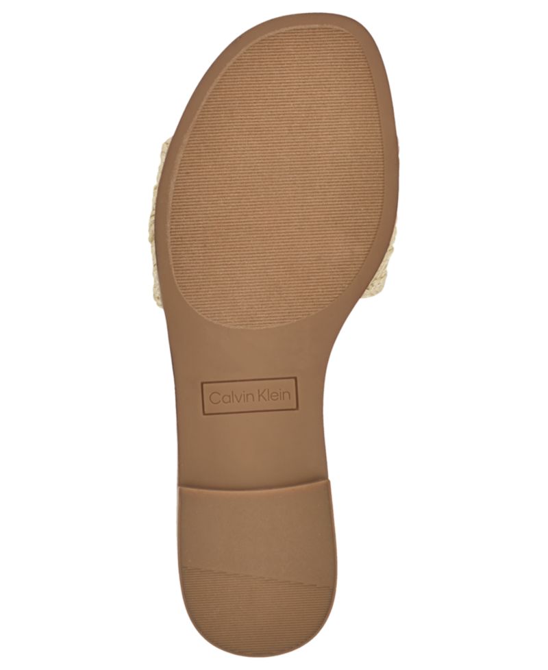 Women's Kamine Woven Logo Flat Slip-On Sandals
