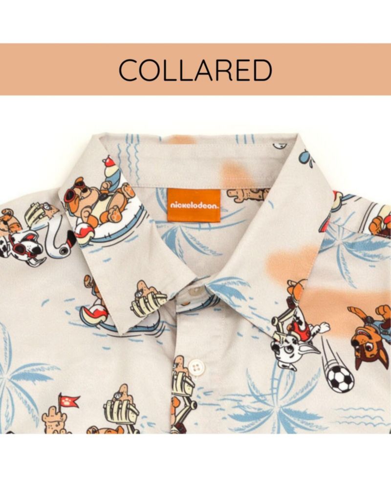 Boys Matching Family Hawaiian Button Down Dress Shirt