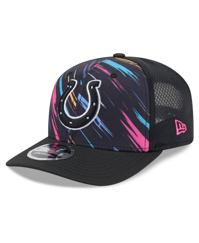 Men's Black Indianapolis Colts 2026 NFL Cruical Catch 9SEVENTY Adjustable Trucker Hat