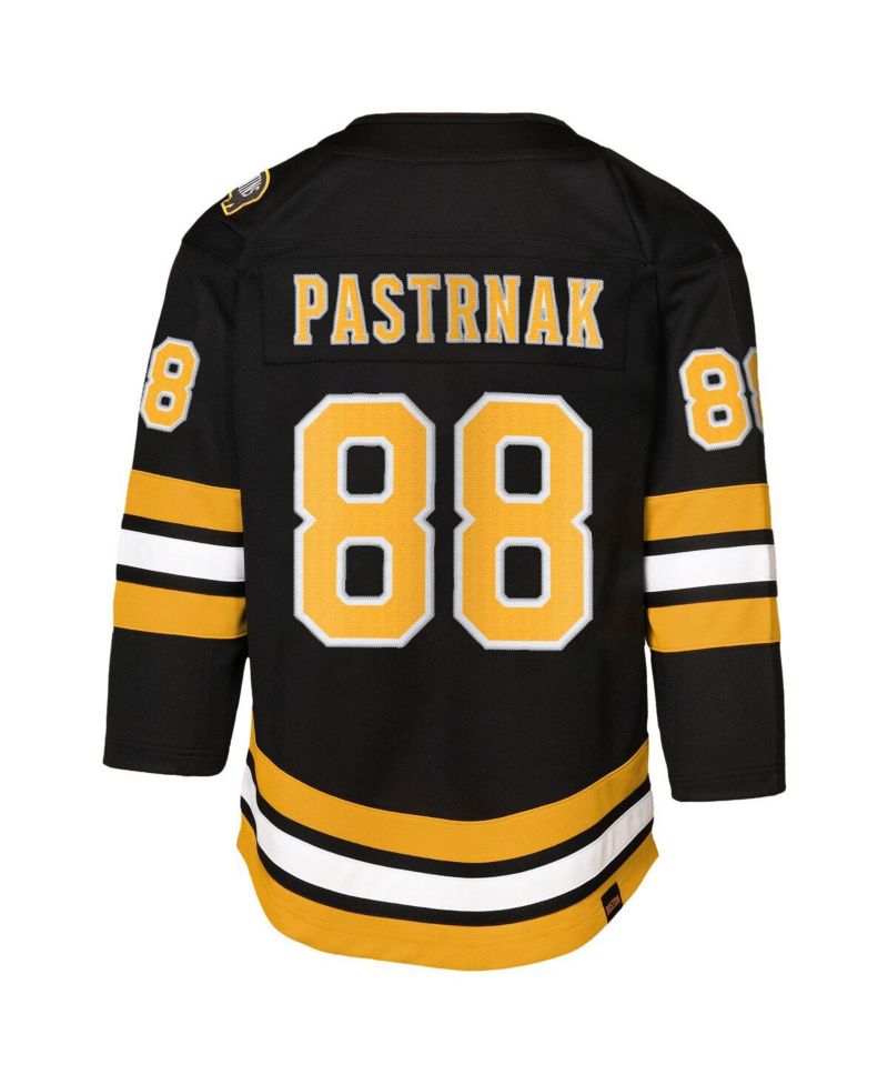 Big Boys and Girls David Pastrnak Black Boston Bruins Home Premier Player Jersey
