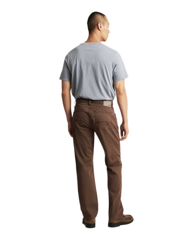 Men's Zach Straight-Leg Regular-Rise Twill Pants