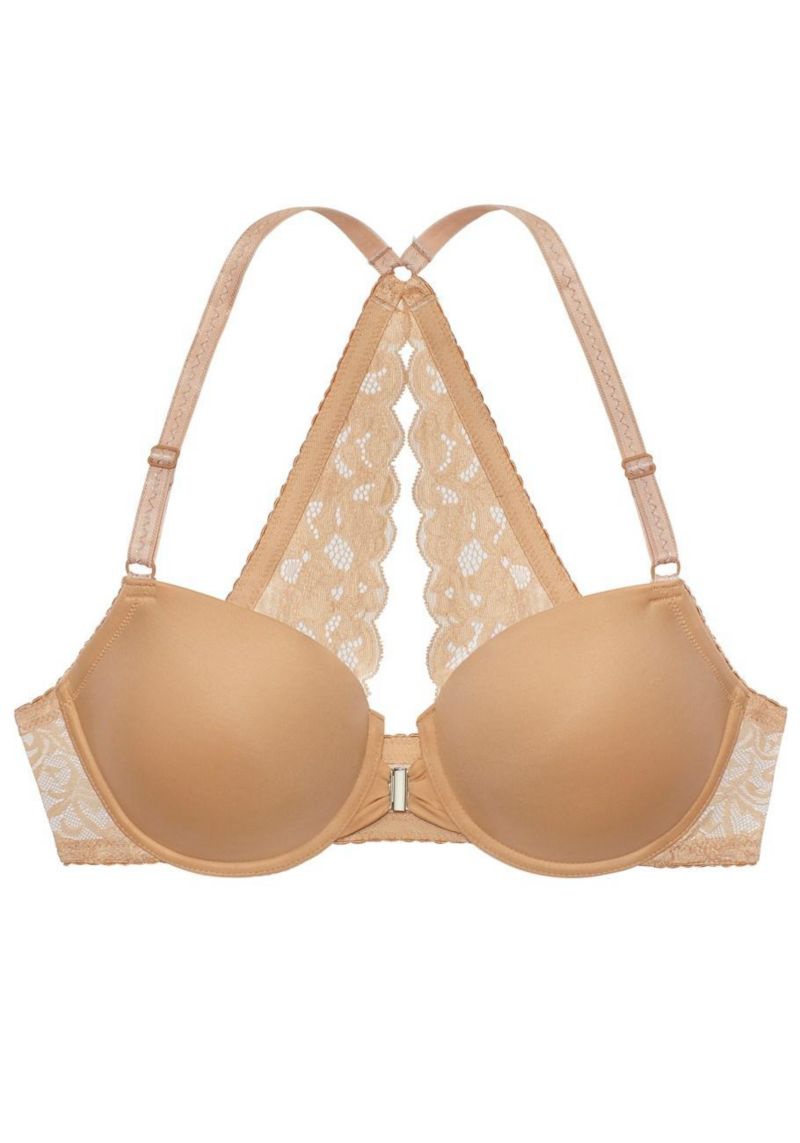 Women's Front Clasp Lightly Padded T-Shirt Bra