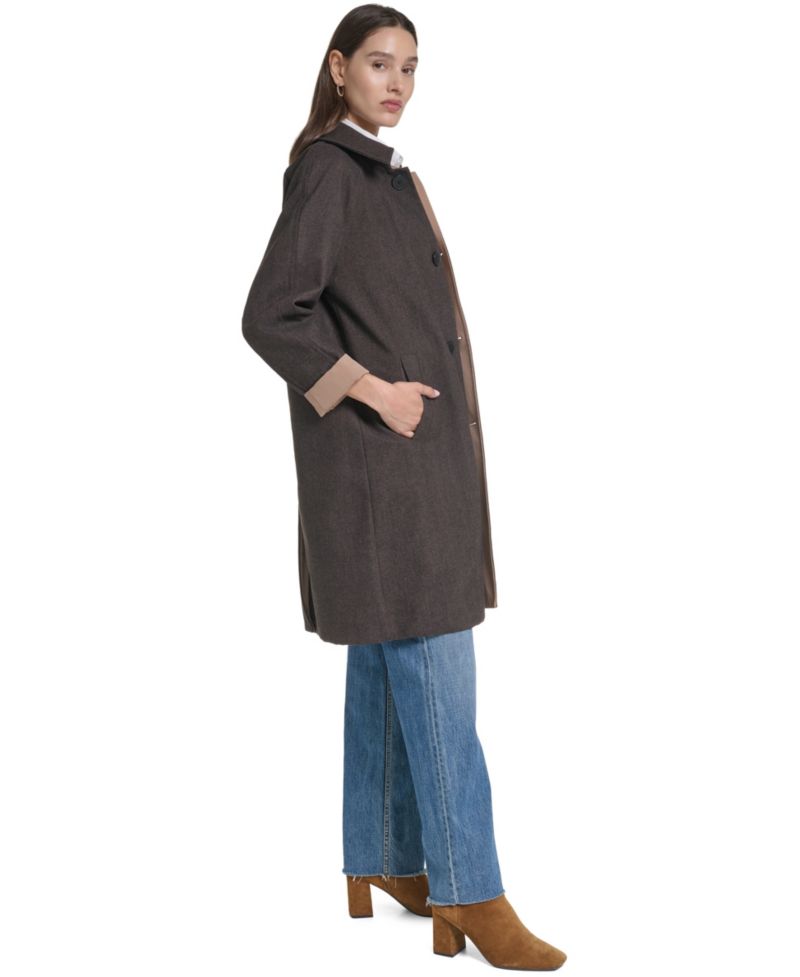 Women's Reversible Balmaccan Coat