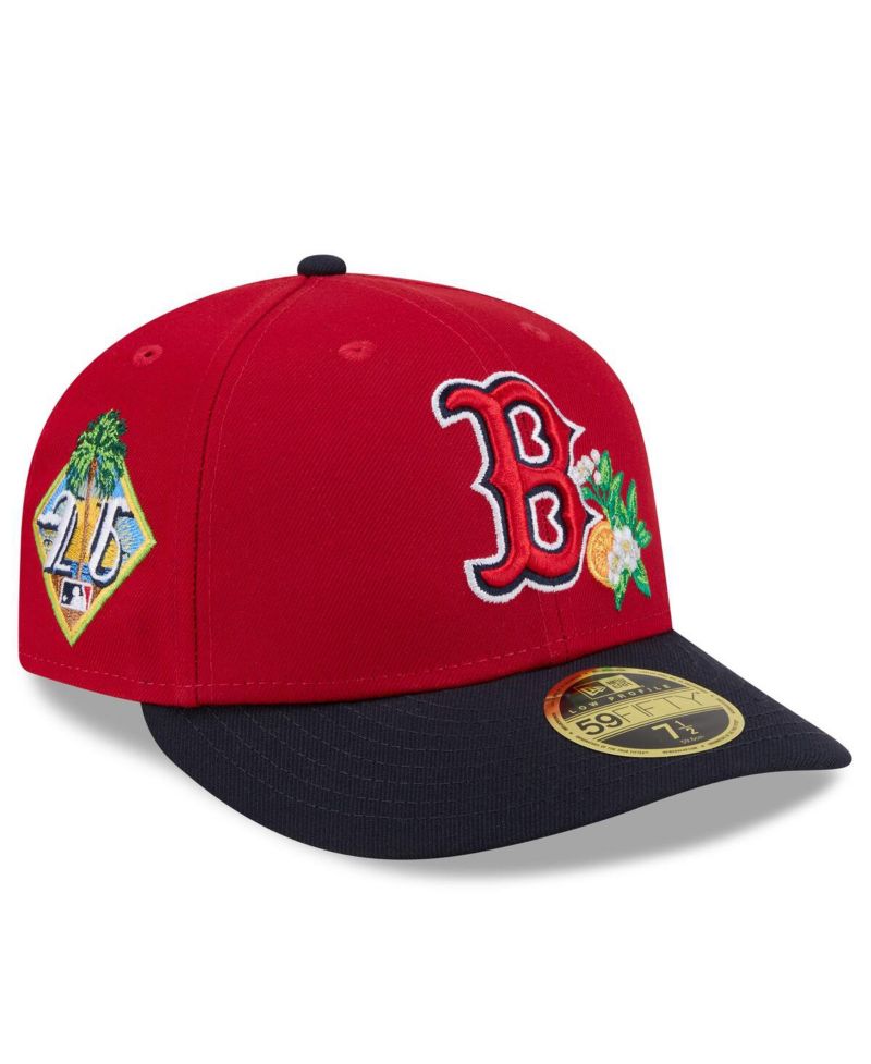 Men's Red/Navy Boston Red Sox 2026 Spring Training Low Profile 59FIFTY Fitted Hat