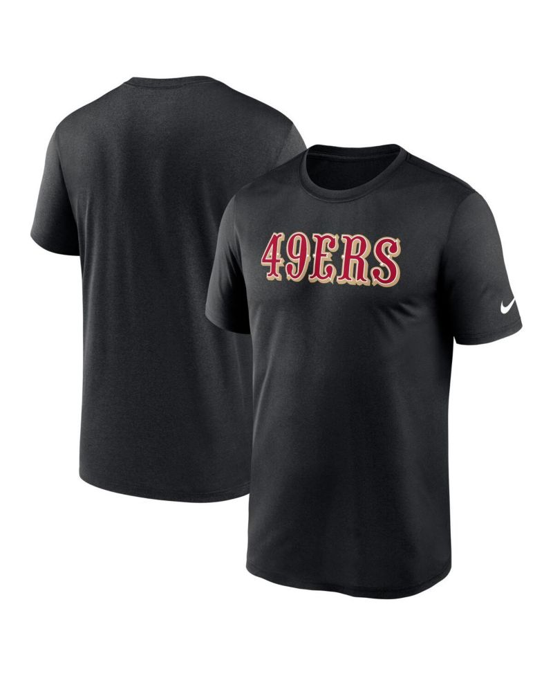 Men's Black San Francisco 49ers Primetime Legend Wordmark Performance T-Shirt