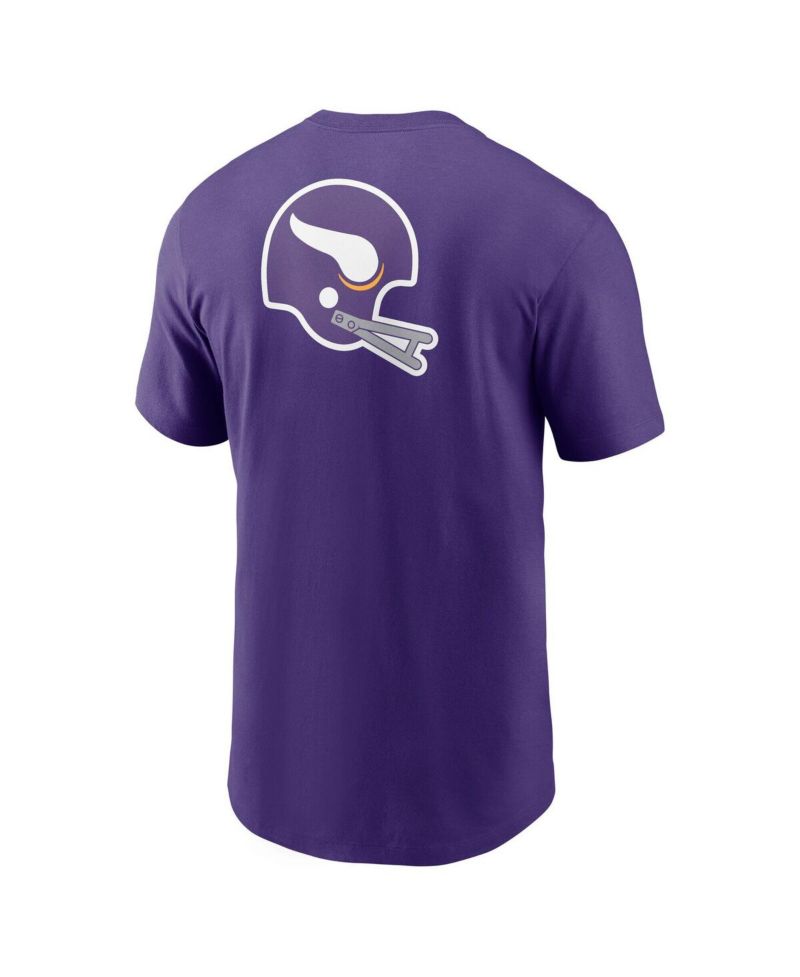 Men's Purple Minnesota Vikings Rewind Front and Back Hit Essential T-Shirt
