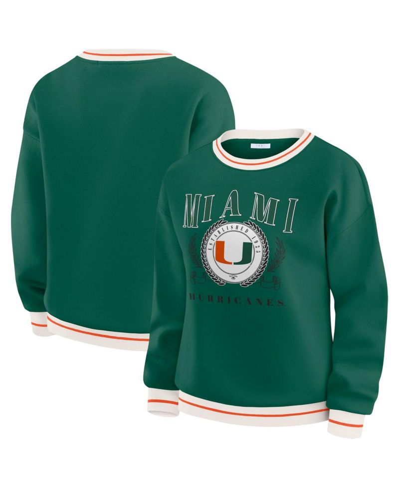Women's Green Miami Hurricanes Seal Sweatshirt