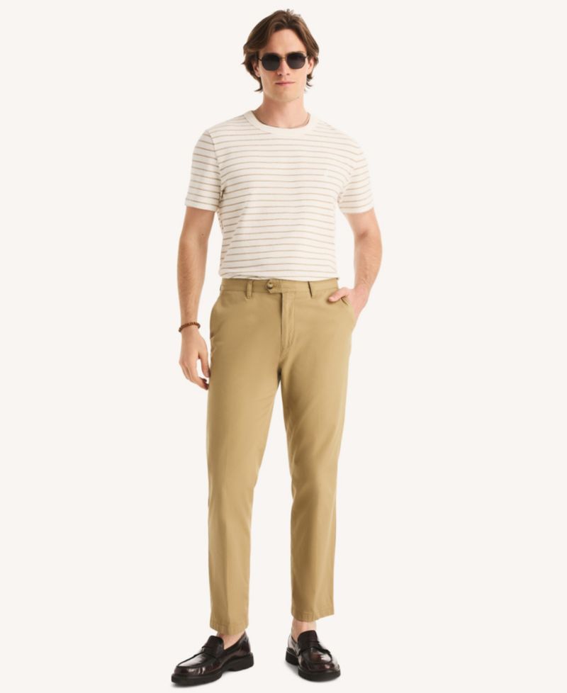 Men's Short-Sleeve Seersucker Striped T-Shirt