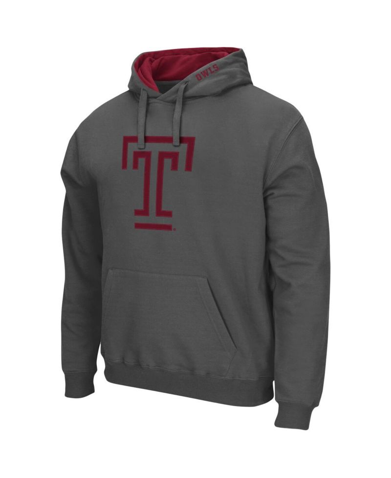 Men's Temple Owls Arch and Logo Pullover Hoodie