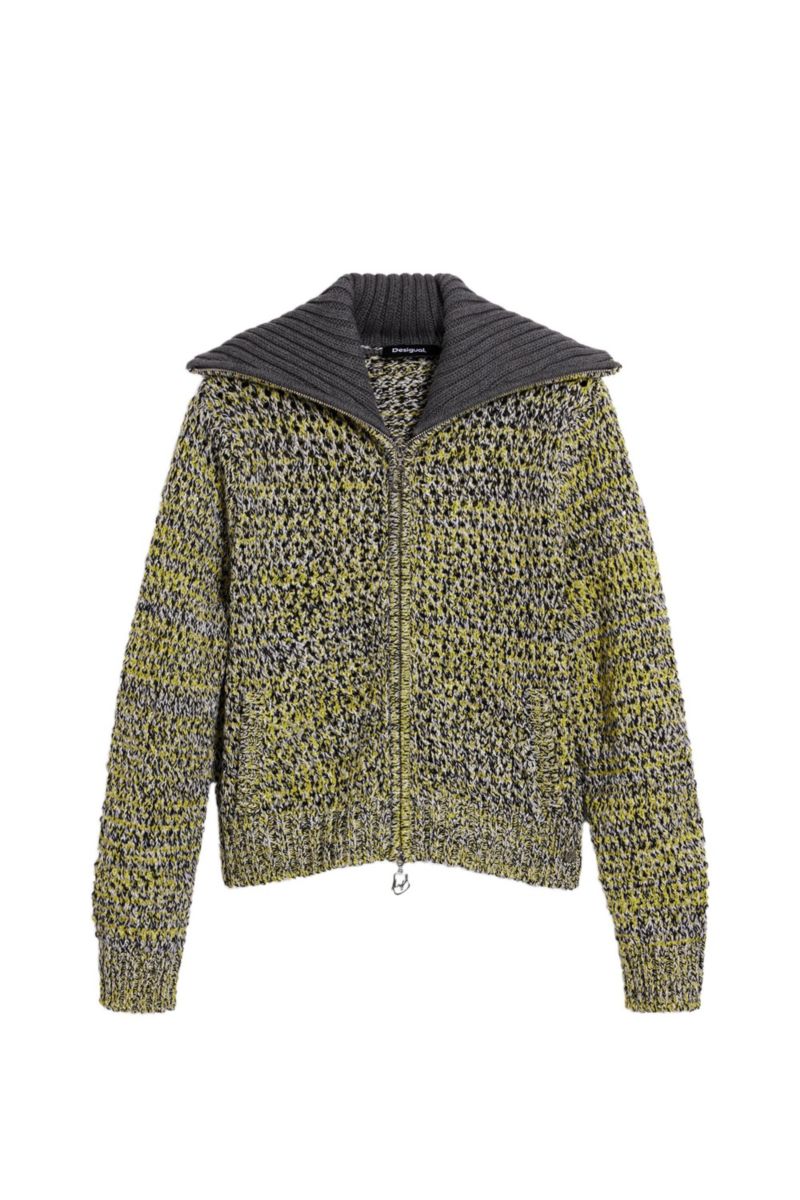 Women's Zipper Knit Sweater