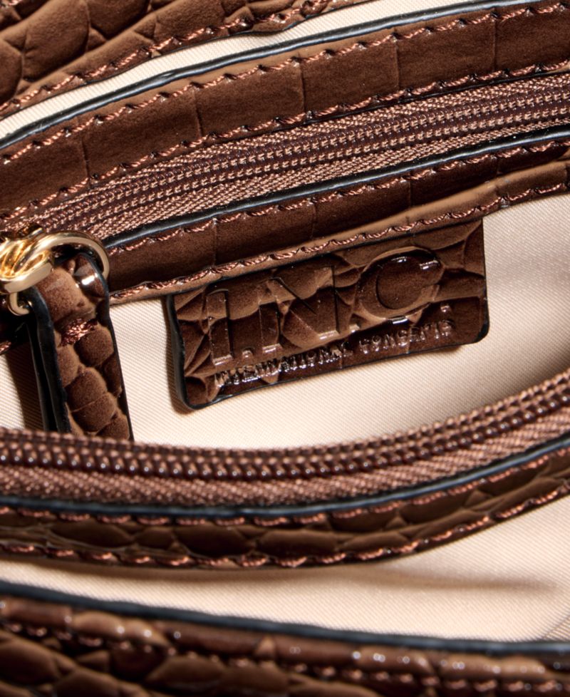 Mini Ajae Croc-Embossed Shoulder Bag