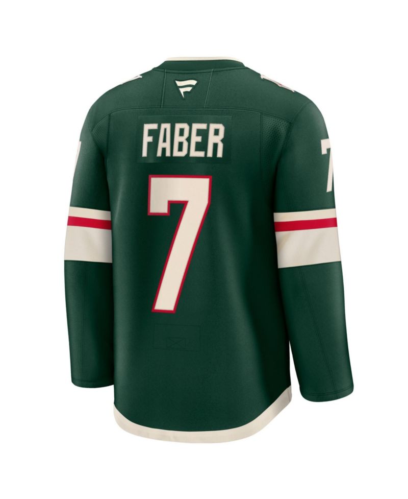 Men's Minnesota Wild Brock Faber Anniversary Premium Jersey