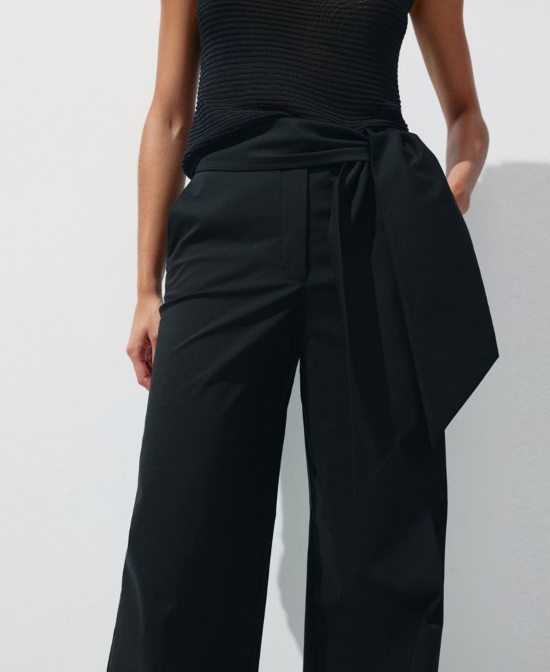 Women's Bow Straight Pants