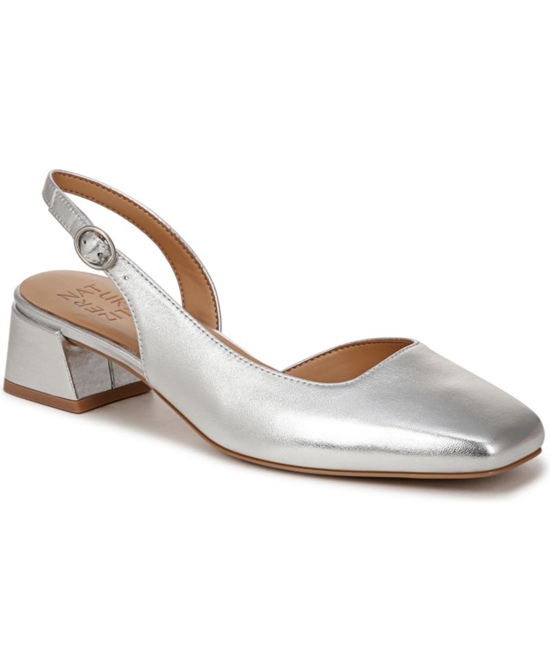 Women's Jayla Mid-Heel Square Toe Slingback Pumps