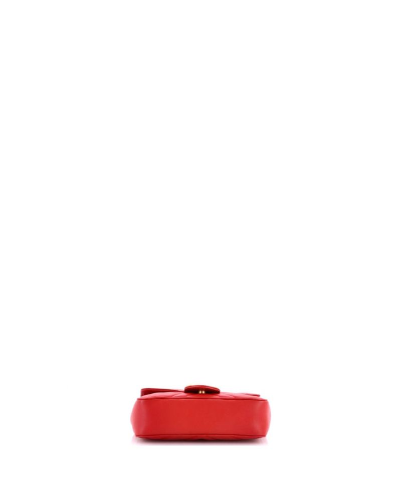 Super Mini GG Marmont Flap Bag Matelasse Leather