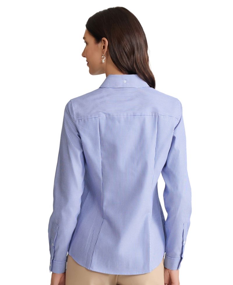 Women's Easy Care Button Up Long Sleeve Blouse