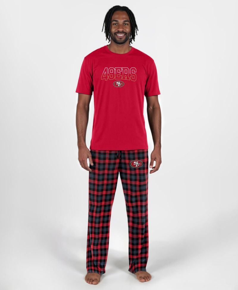 Men's Scarlet San Francisco 49ers Highland Sleep Set
