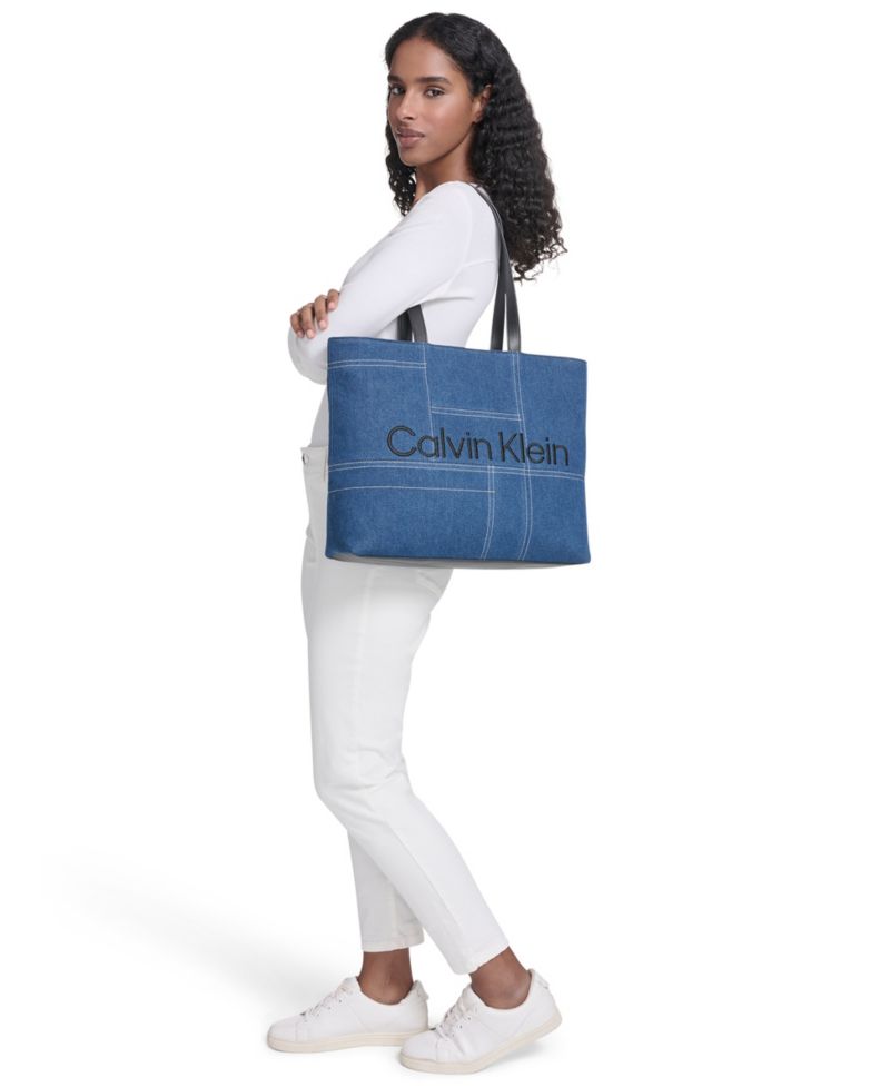 Aurelia Large Denim Tote Handbag