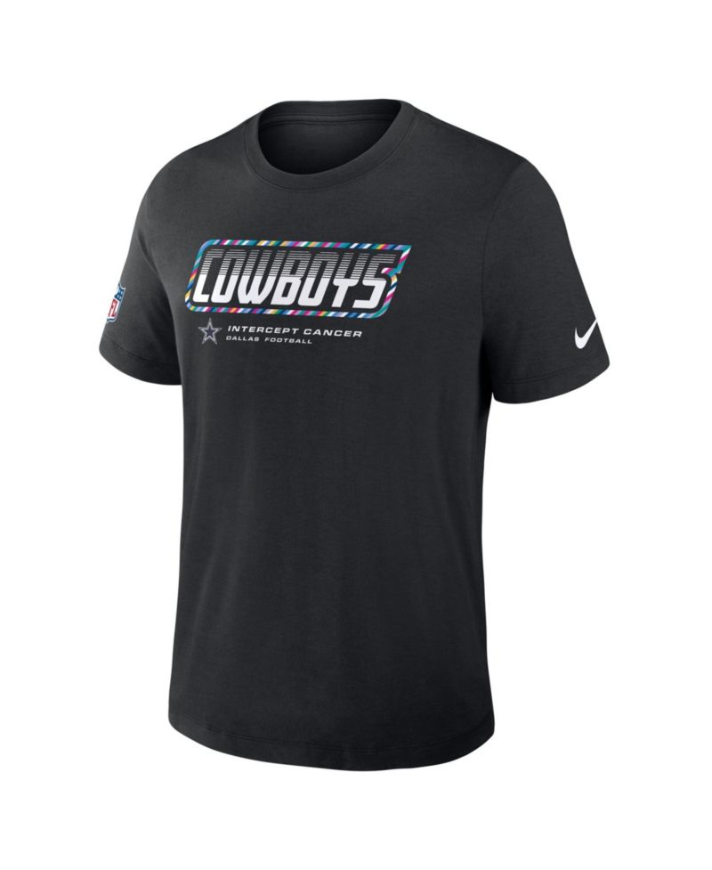 Men's Black Dallas Cowboys 2026 NFL Cruical Catch Sideline Dri-Fit T-Shirt