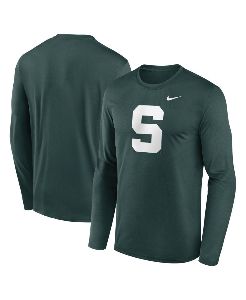 Men's Green Michigan State Spartans Prime TimeAlternate Logo Legend Long Sleeve T-Shirt