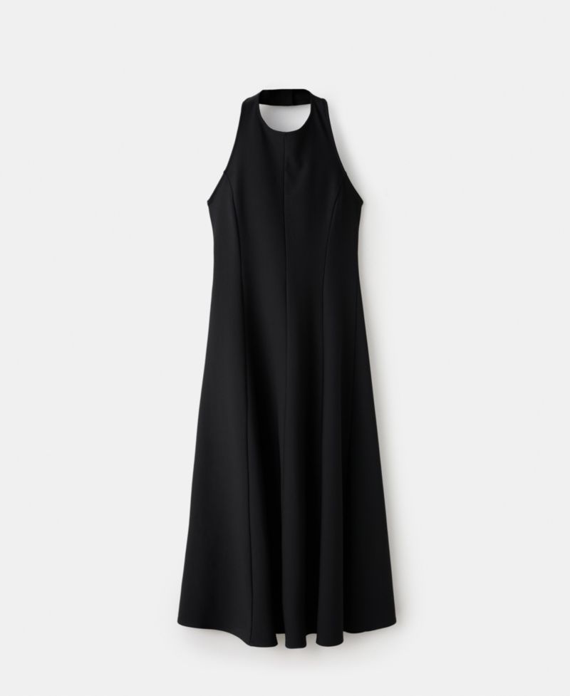 Women's Halter-Neck Pleated Dress