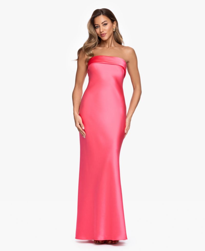 Women's Strapless Sleeveless Gown
