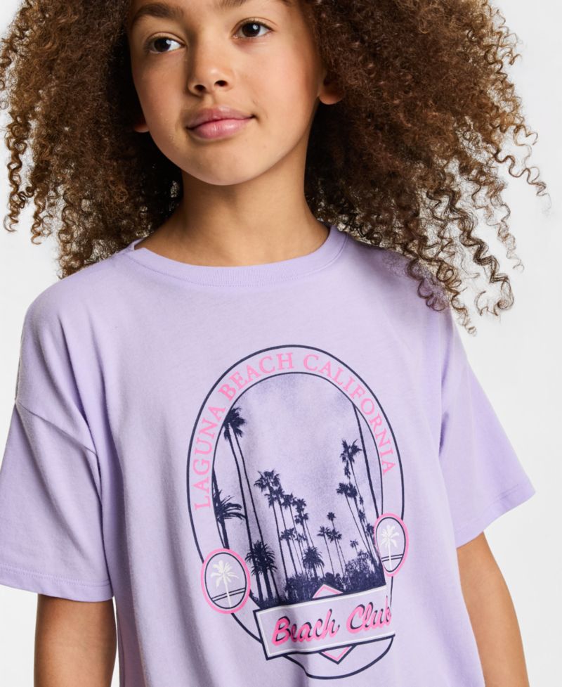 Girls' 5-20 Beach Club Tie-Front T-Shirt