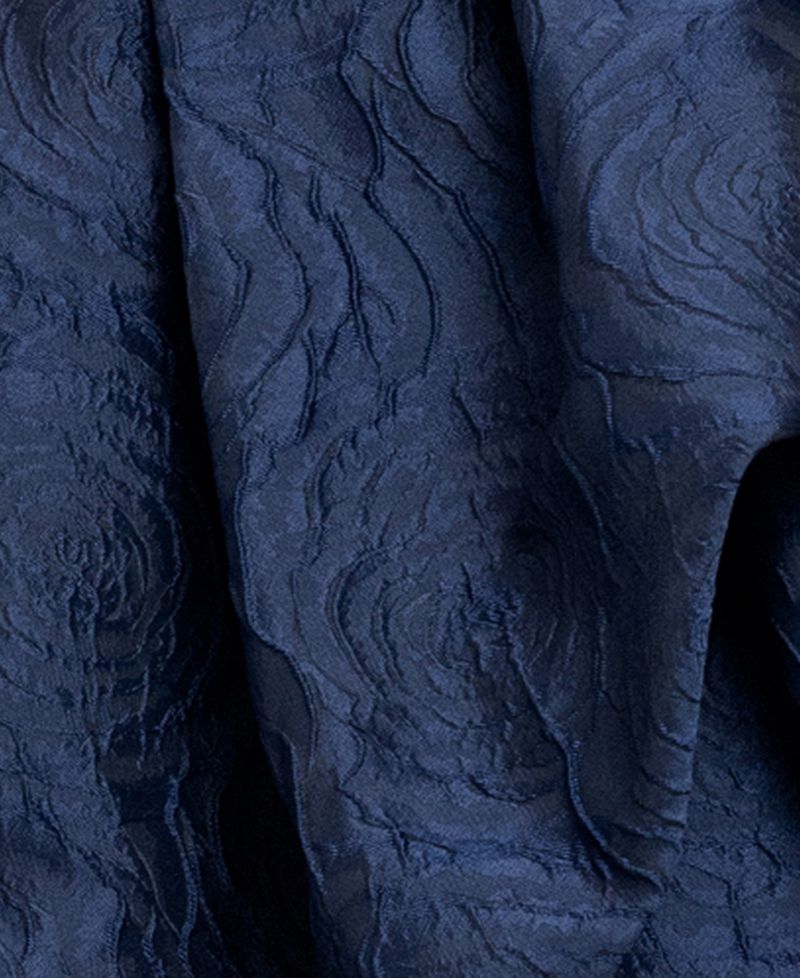 Women's Brocade Strapless Ruffle Gown