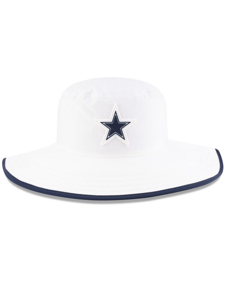 Men's White Dallas Cowboys 2025 NFL Training Camp Panama Bucket Hat