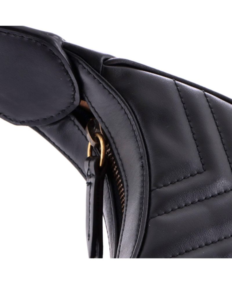 GG Marmont Half Moon Matelasse Mini Hobo