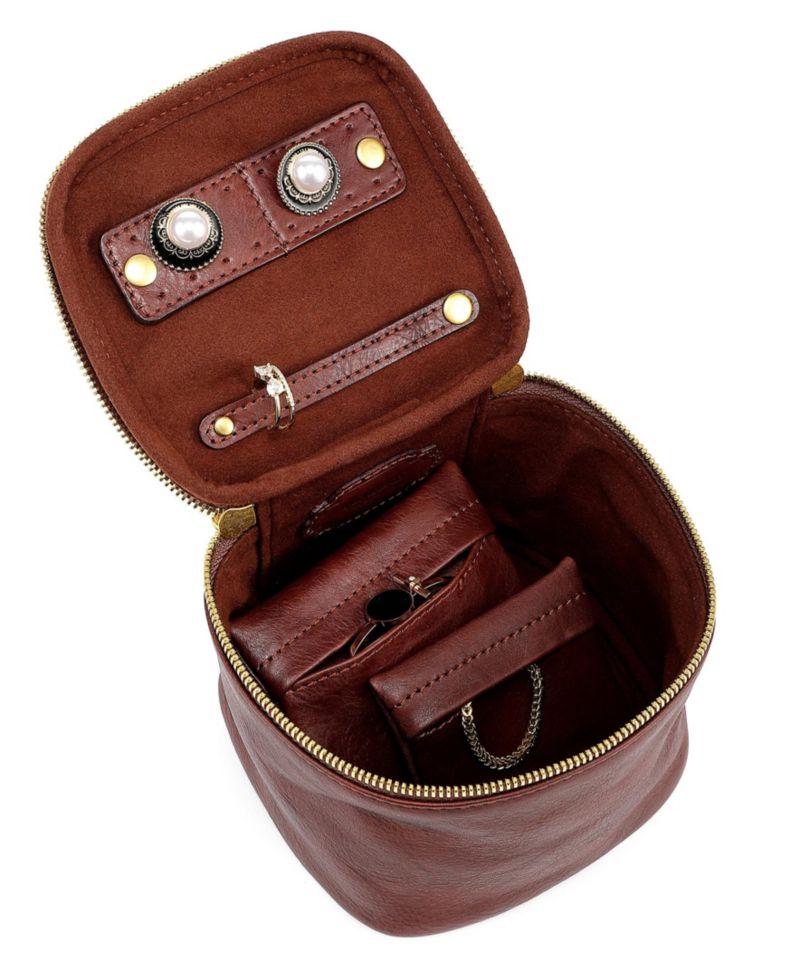 Celosia Cube Leather Jewelry Case