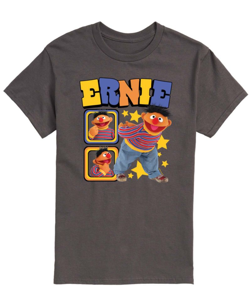 Men's Sesame Street Ernie Photos Short-Sleeve Graphic T-Shirt