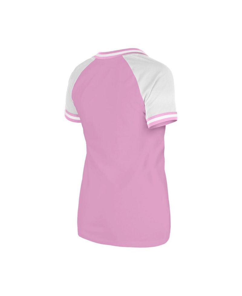 Women's Pink San Francisco 49ers Mommy Me V-Neck T-Shirt