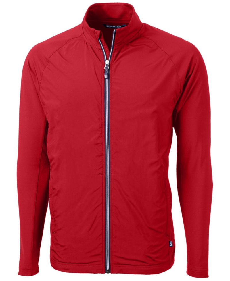 Men's Cutter and Buck Adapt Eco Knit Hybrid Recycled Full Zip Jacket