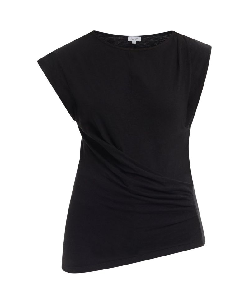 Women's Boat Neck Rolled Cuff Tee