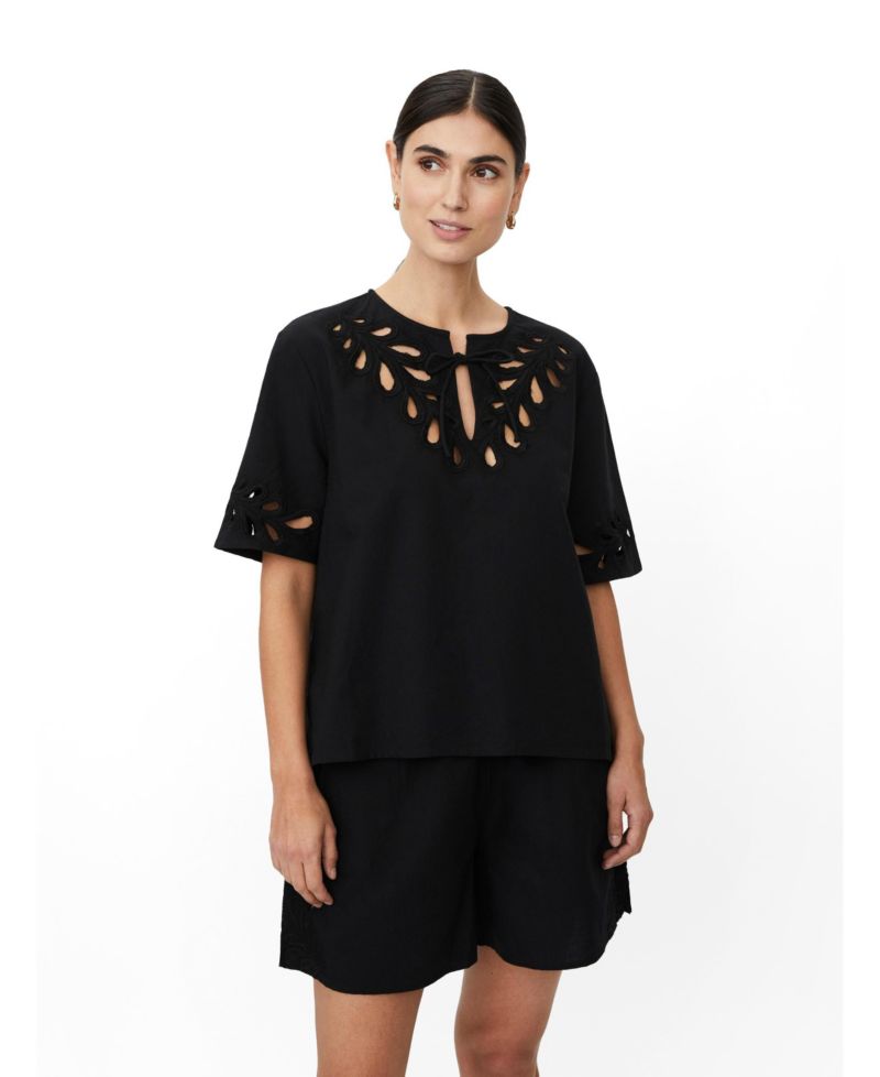 Women's MaDyselle Cutwork Detail Blouse