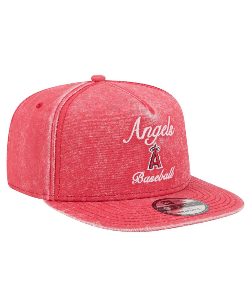 Men's Red Los Angeles Angels City Slogan A-Frame 9FIFTY Snapback Hat