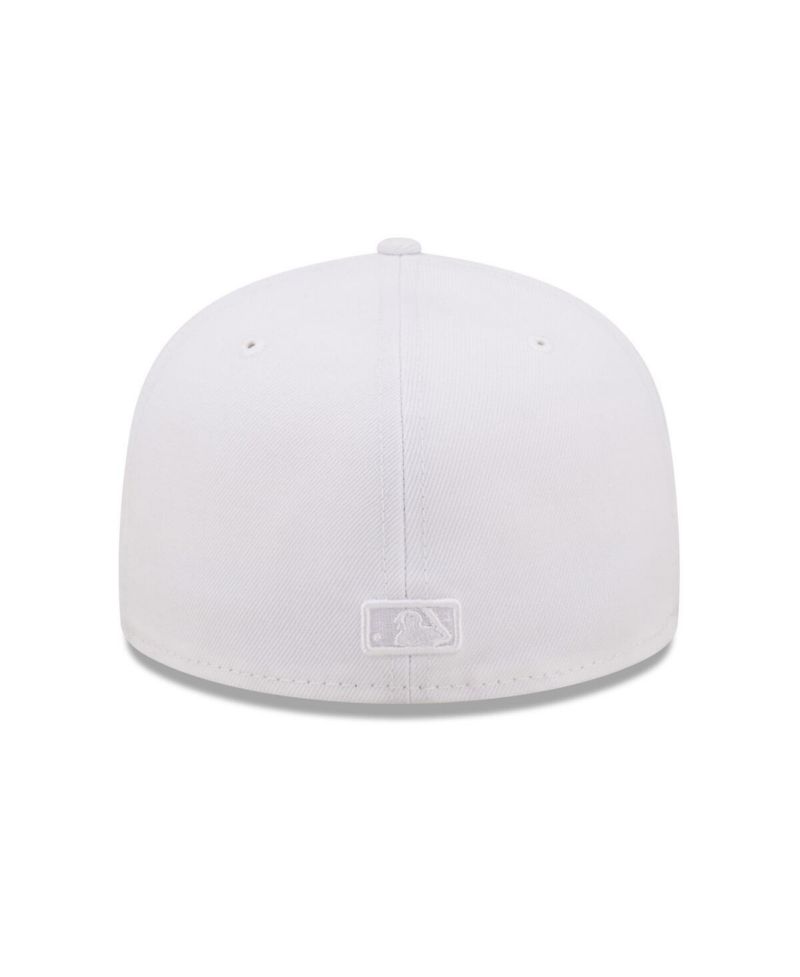 Men's Colorado Rockies White on White 59FIFTY Fitted Hat