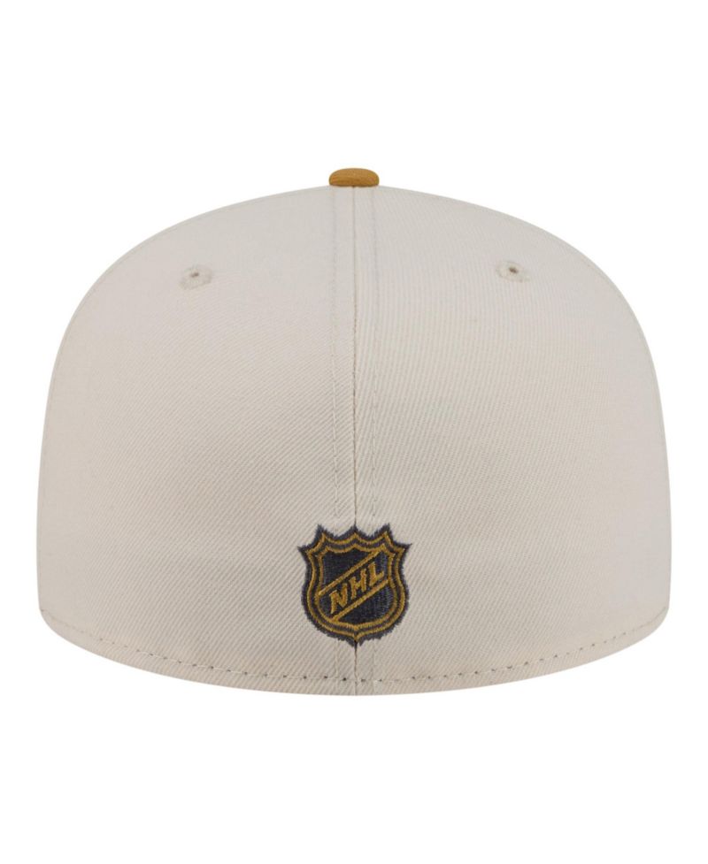 Men's Cream/Tan Chicago Blackhawks Colorpack Two-Tone 59FIFTY Fitted Hat