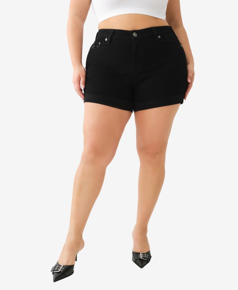 Plus Size Jennie Mid-Rise Curvy Rolled Shorts