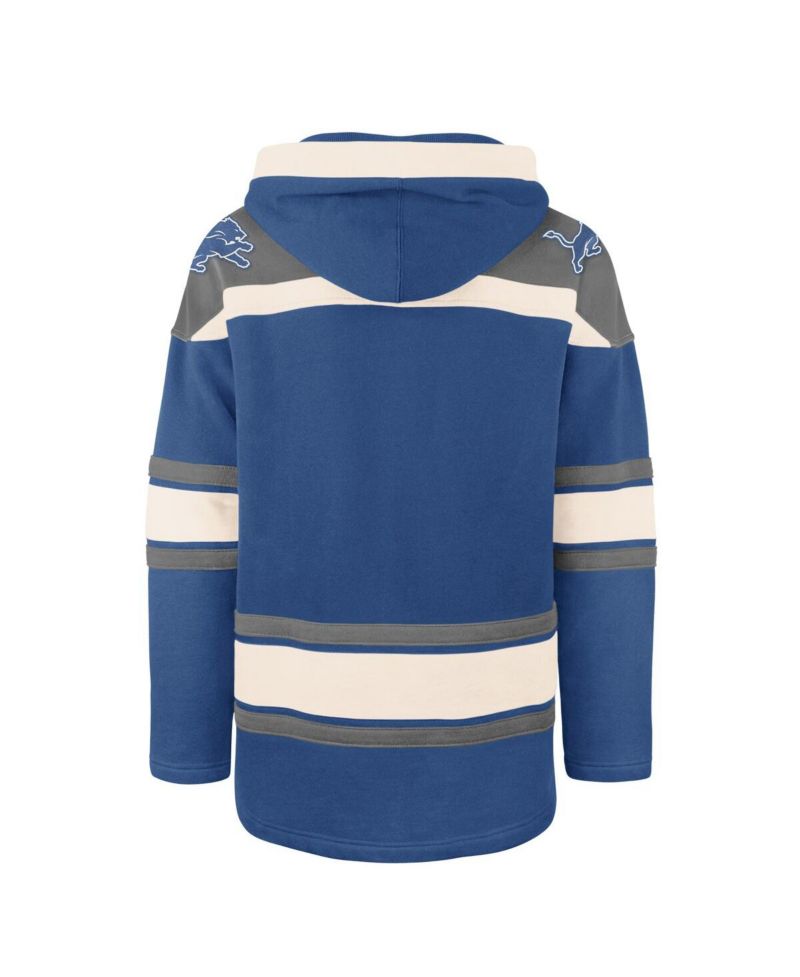 Men's Blue Detroit Lions Superior Lacer Hoodie