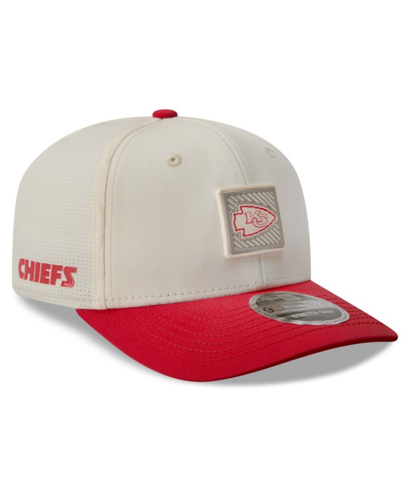 Men's Cream/Red Kansas City Chiefs 2026 NFL Training Camp 9SEVENTY Adjustable Hat