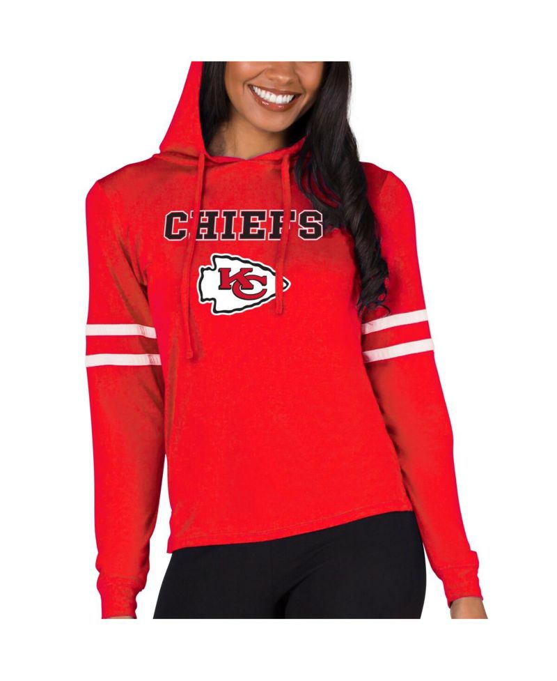 Women's Red Kansas City Chiefs Marathon Lightweight Lounge Pullover Hoodie