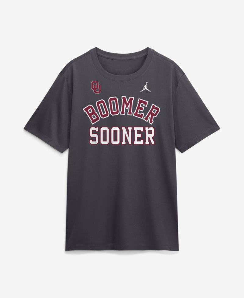 Men's Anthracite Oklahoma Sooners Primetime Arch Mantra Legend Dri-FIT T-Shirt