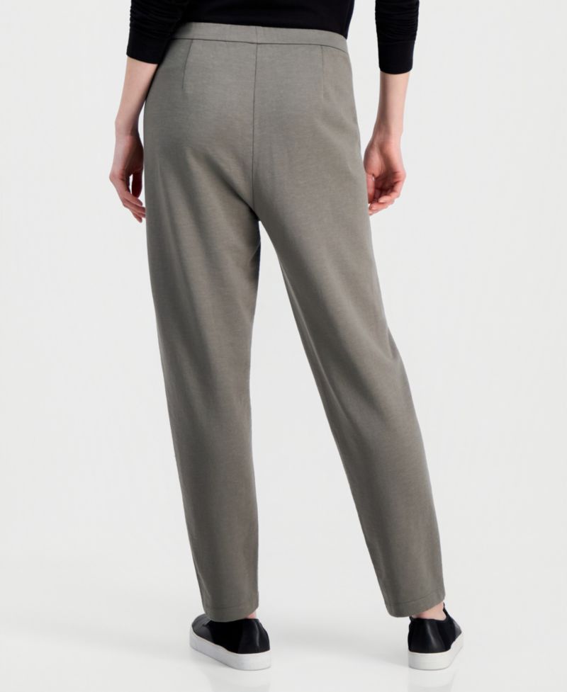 Women's Garment-Dyed Slouchy Terry Ankle Pants, Regular And Plus Size
