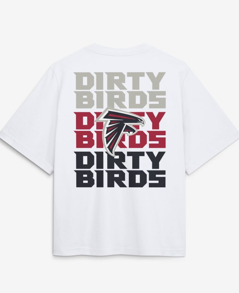 Women's White Atlanta Falcons Redesign Boxy T-Shirt