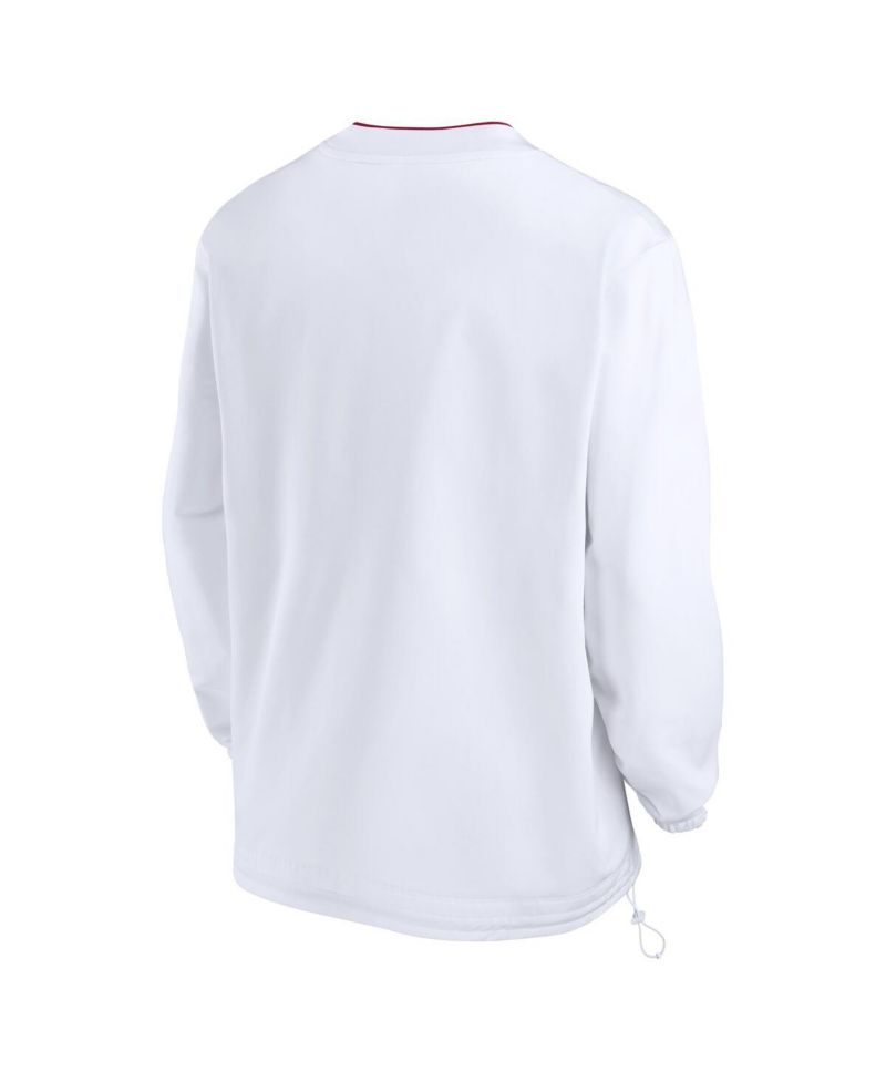 Men's White USC Trojans 2024 Sideline Pullover Windshirt