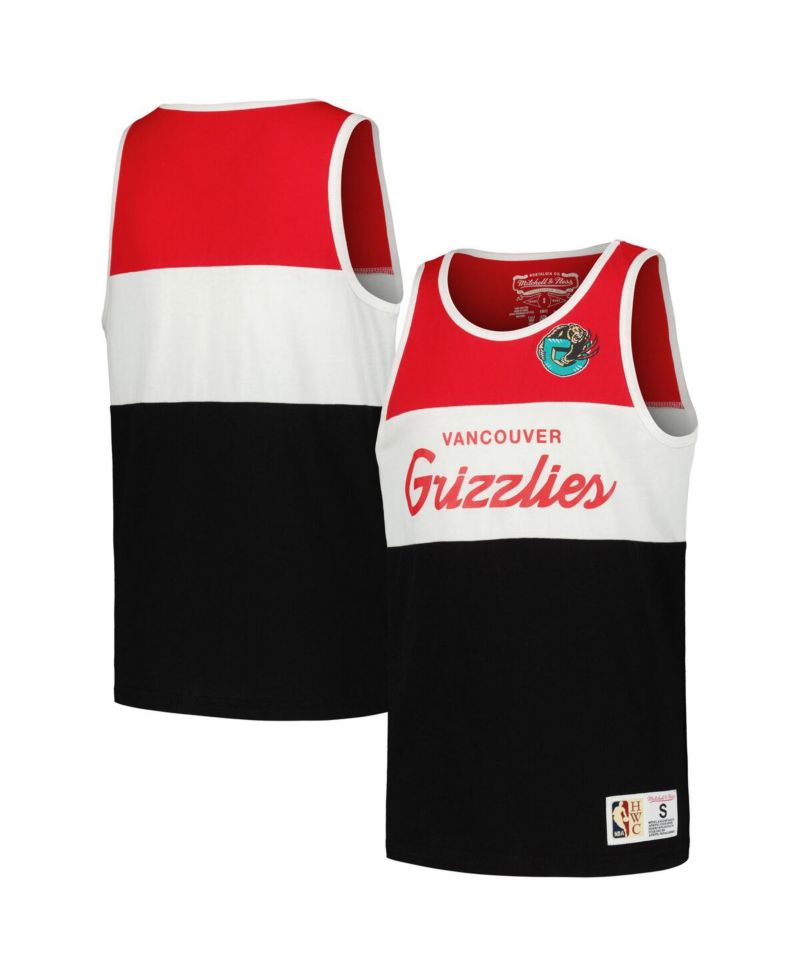 Big Boys and Girls Red Vancouver Grizzlies Hardwood Classics Special Script Tank Top