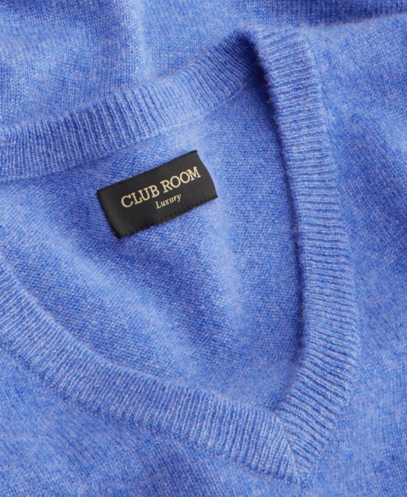 Men's 100% Cashmere V-Neck Sweater