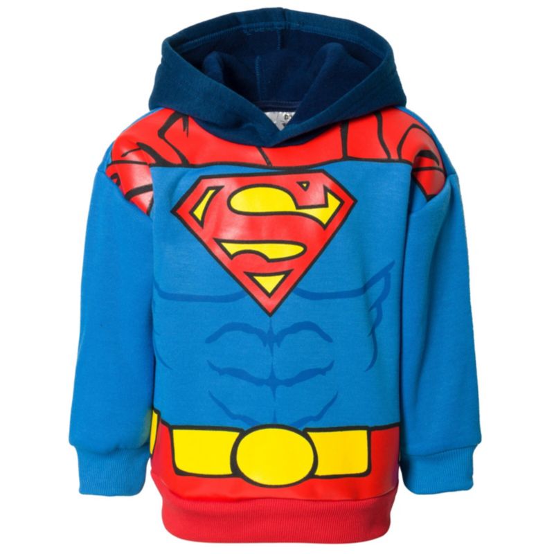 Little Boys (6 to 20) DC Comics Superman Batman Fleece Pullover Hoodie and Pants Outfit Set